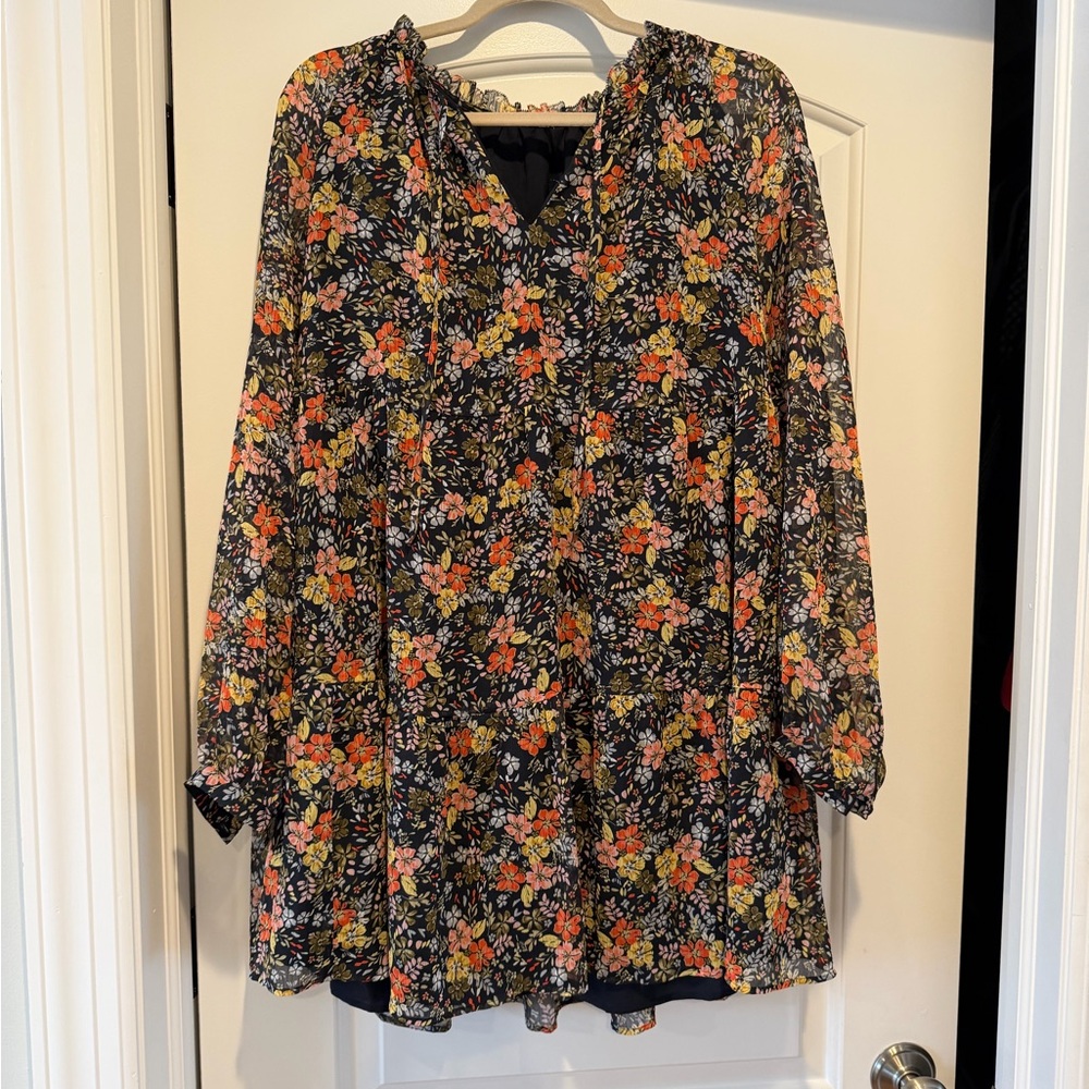 Floral Long Sleeve Women's dress